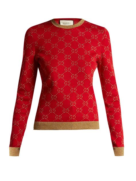 gucci sweaterdress red and blue|red Gucci sweater women's.